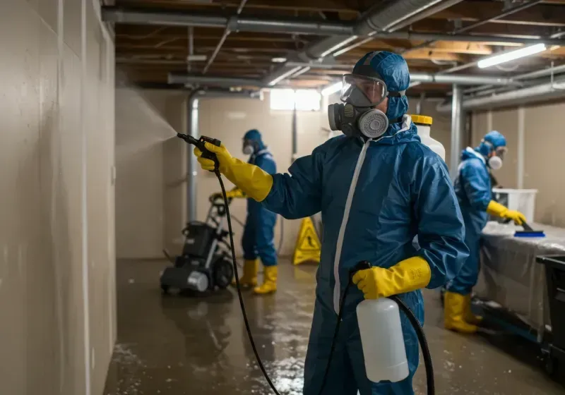 Basement Sanitization and Antimicrobial Treatment process in Port Norris, NJ